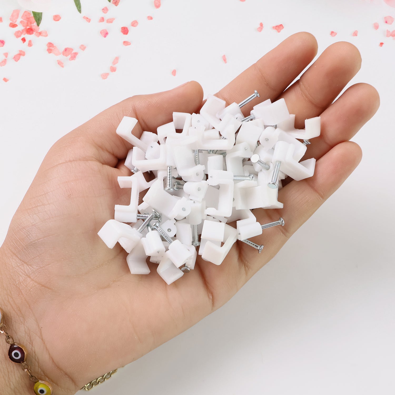 Cable Clips with Nails  Cable Clips with Nails